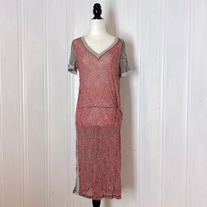 Sheer animal print SANDWICH dress